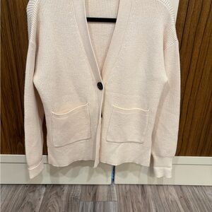 T Tahari Women's Soft Cream Cardigan Sweater